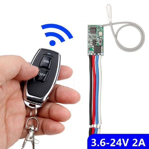 Công tắc điều khiển từ xa 3V 5V 12V 24V RF 433Mhz