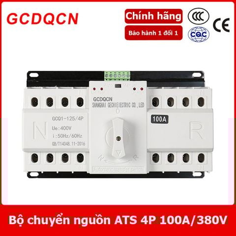 Bộ chuyển nguồn ATS  3 pha 100A 380v chuyển đổi hai nguồn điện tự động