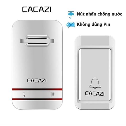 Chuông cửa không dây CACAZI chống nước không dùng pin