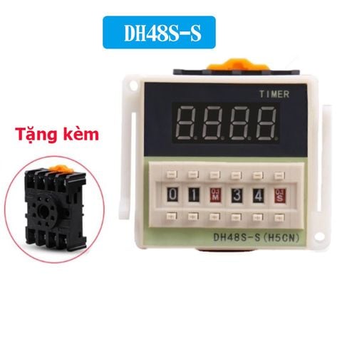 Timer hẹn giờ DH48S-S 220V luân phiên cài đặt rơ le thời gian đảo và không đảo