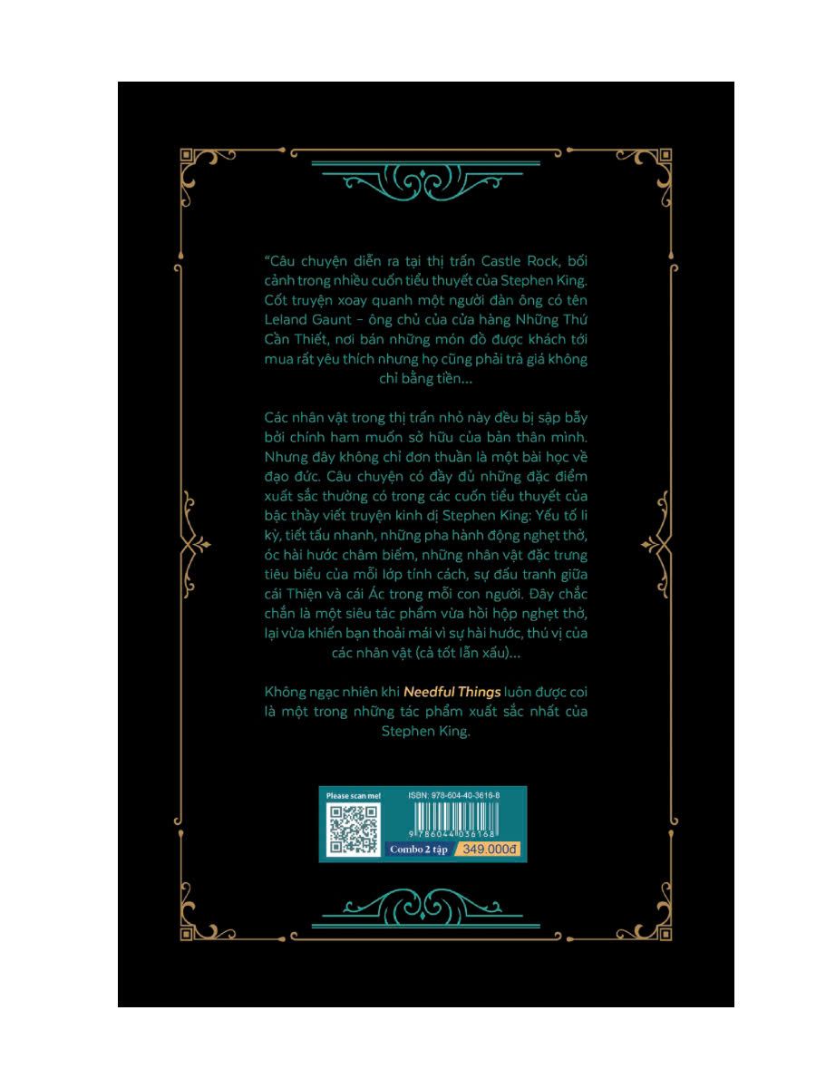  Sách - Needful Things - Cửa hàng ma quái - Stephen King - (Combo 2 tập) 