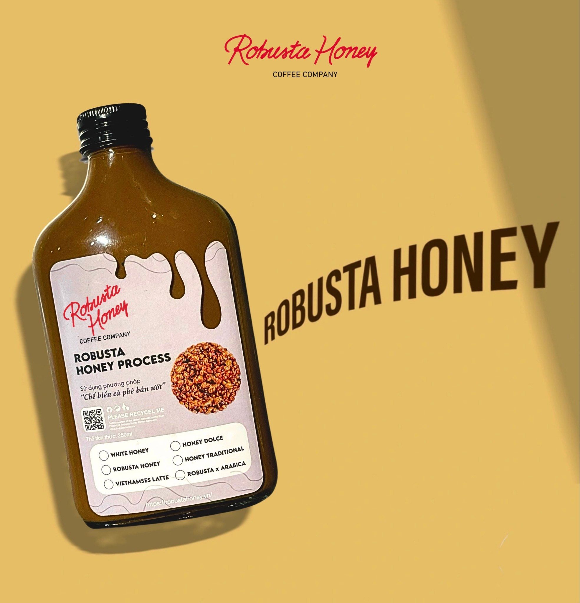  ROBUSTA HONEY  - CÀ PHÊ ROBUSTA HONEY ĐÓNG CHAI CAO CẤP 