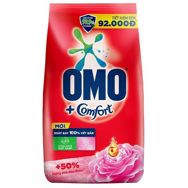  Bột giặt Omo Comfort tinh dầu thơm 5.5kg 
