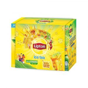  Trà Lipton Icetea vị chanh mật ong hộp 16 gói x 14g 