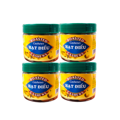  COMBO 4 hộp Hạt điều rang muối Vạn Đức hộp 300g 