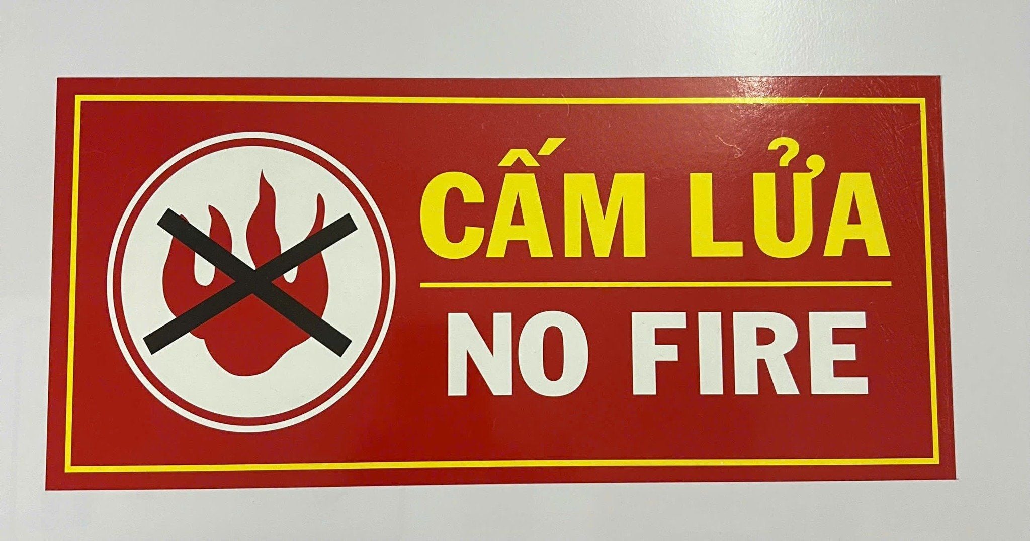  Cấm lửa + Cấm hút thuốc (tôn) 