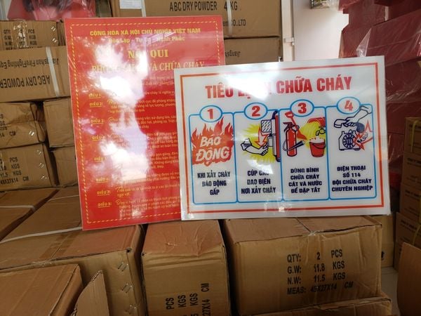  Nội Quy +Tiêu Lệnh (mica) 