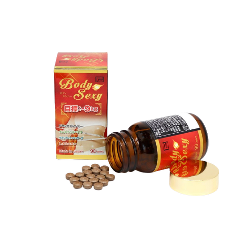 Viên uống Sexy body Giảm béo, giảm mỡ nội tạng thúc đẩy tăng cường cơ bắp; Hỗ trợ kiểm soát đường huyết- Hộp 90 viên 