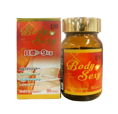  Viên uống Sexy body Giảm béo, giảm mỡ nội tạng thúc đẩy tăng cường cơ bắp; Hỗ trợ kiểm soát đường huyết- Hộp 90 viên 