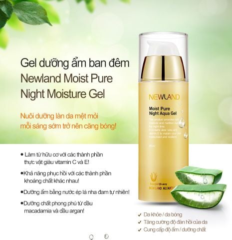  GEL DƯỠNG ẨM BAN ĐÊM MOIST PURE NIGHT AQUA GEL 95ML 