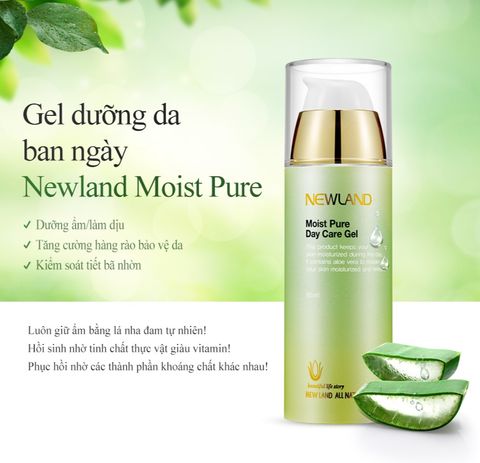  GEL DƯỠNG ẨM DA HỖ TRỢ TRỊ MỤN BAN NGÀY MOIST PURE DAY CARE GEL 95ML 
