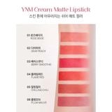  [Hàng mới về] Son Kem Siêu Lì YNM Cream Matt Lipstick Mịn Mượt, Mờ Rãnh Môi 5g - YNM OFFICIAL STORE 
