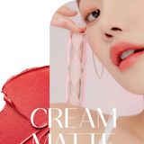  [Hàng mới về] Son Kem Siêu Lì YNM Cream Matt Lipstick Mịn Mượt, Mờ Rãnh Môi 5g - YNM OFFICIAL STORE 