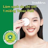  Toner pad bông tẩy trang Troubless hỗ trợ tẩy tế bào chết, làm sạch sâu, giảm mụn, làm sáng da (60 miếng) 