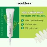  Gel chấm mụn Troubless chăm sóc mụn kháng khuẩn, ngừa mụn trứng cá 