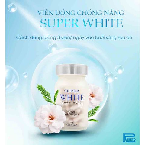  Viên uống SUPER WHITE (90 viên) – Tỏa sáng không ngại nắng 