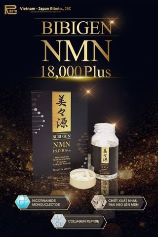  BIBIGEN NMN 18000 Plus (90 viên) – Viên uống chống lão hóa 