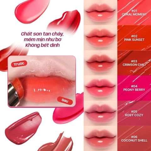  [Chính hãng] Son Dưỡng Môi Có Màu YNM Candy Gloss Balm Căng Mọng, Mềm Môi 3g - YNM OFFICIAL STORE 