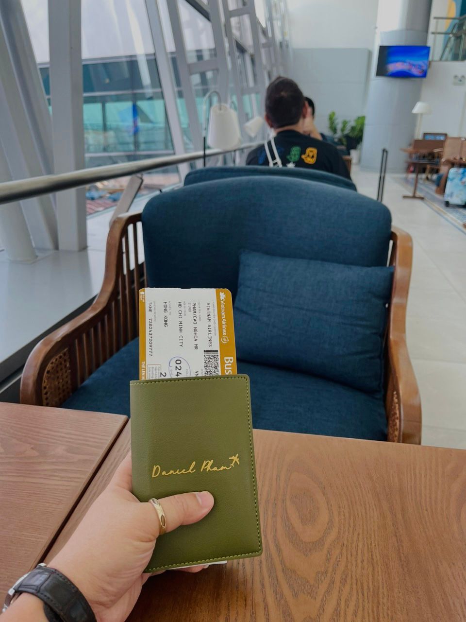  Passport cover in tên ( in nhiệt) 