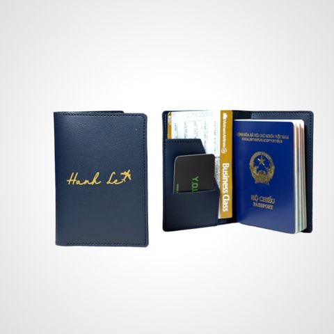  Passport cover in tên ( in nhiệt) 