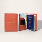  Passport cover in tên nhũ 