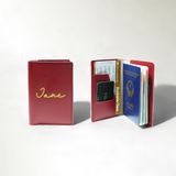  Passport cover in tên nhũ 
