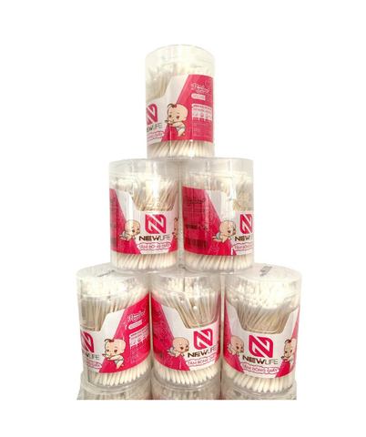 Tăm bông lõi giấy trẻ sơ sinh 200pcs