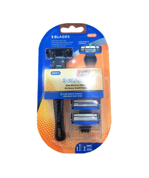 DAO CẠO RÂU 3 LƯỠI S103 KẸP 2 ĐẦU THAY