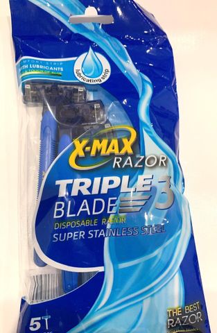 DAO CẠO RÂU LƯỠI KÉP – T0304 (Túi 5 cái)