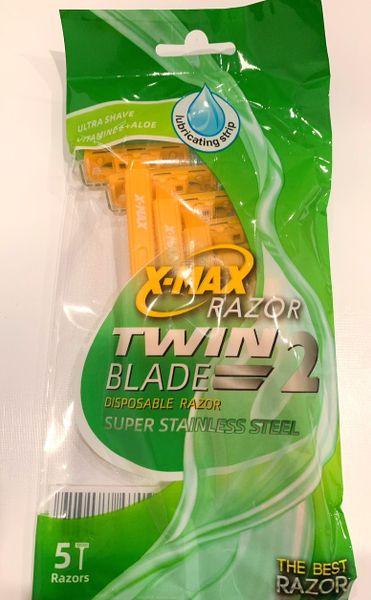 DAO CẠO RÂU LƯỠI KÉP – T006 (Túi 5 cái)