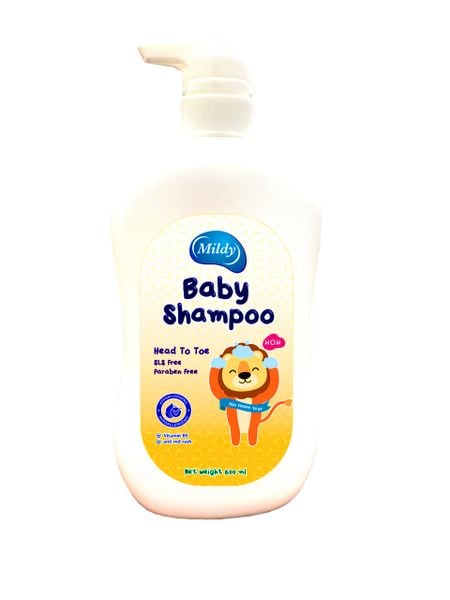 Sữa tắm gội trẻ em Mildy 600ml - Hương Mật ong Hoa hồng