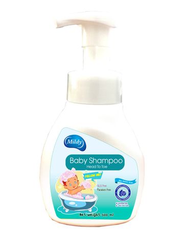 Sữa tắm gội trẻ em Mildy 300ml - Hương Dưa leo Táo xanh