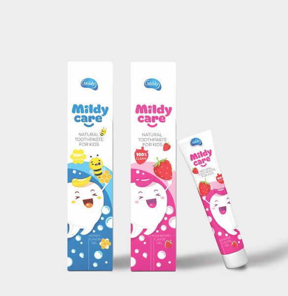 Kem đánh răng trẻ em Mildy Care - Hương Dâu Tây