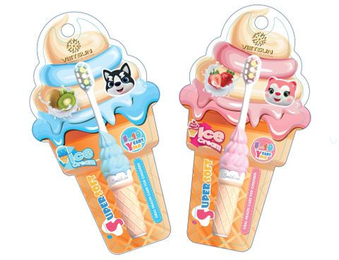 Bàn chải trẻ em 5-10 tuổi cao cấp Ice Cream