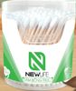 Tăm bông thân trúc muối biển Newlife hộp 200pcs