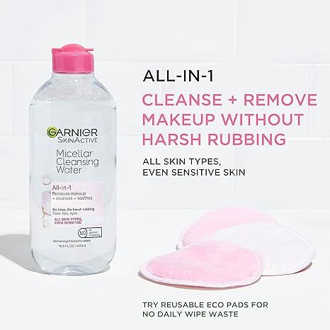 Tẩy trang Garnier Micellar Cleansing Water Không Cồn – Dịu Nhẹ, Làm Sạch Tốt 400 mL