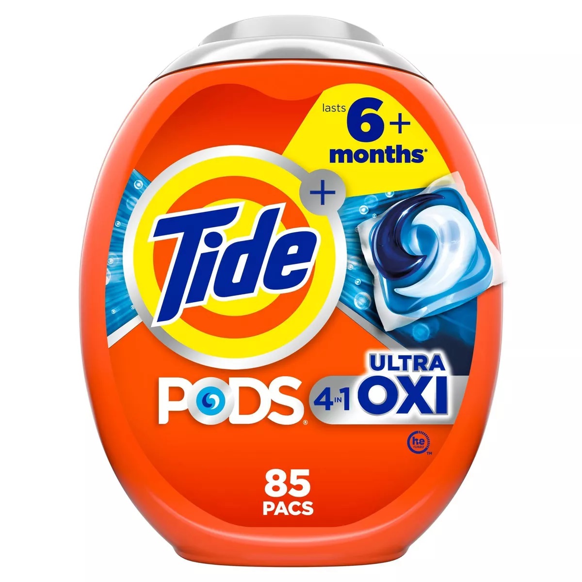 Viên giặt xả xử lý các vết bẩn cứng đầu Tide Pod Ultra Oxi 4 in 1 -Giải pháp giặt giũ chuyên sâu - thùng 85 Viên nhập Mỹ