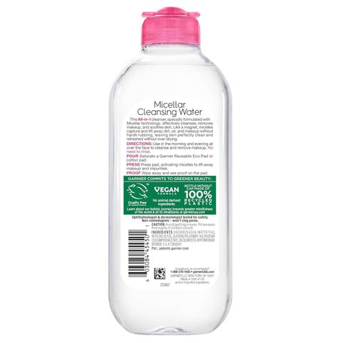 Tẩy trang Garnier Micellar Cleansing Water Không Cồn – Dịu Nhẹ, Làm Sạch Tốt 400 mL