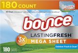 Giấy thơm sấy quần áo làm mềm vải, giảm tĩnh điện Bounce [Mỹ]
