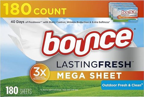 Giấy thơm sấy quần áo làm mềm vải, giảm tĩnh điện Bounce [Mỹ]