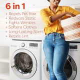 Giấy thơm sấy quần áo làm mềm vải, giảm tĩnh điện Bounce [Mỹ]
