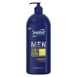 Dầu Gội, Xả và Tắm Suave Men 3in1 Citrus Cho Nam 1.18L (Bản Mỹ)