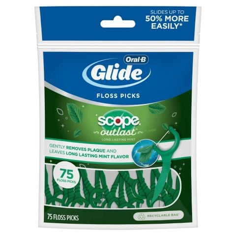 Tăm chỉ nha khoa tươi mát hương bạc hà Oral -B Mỹ