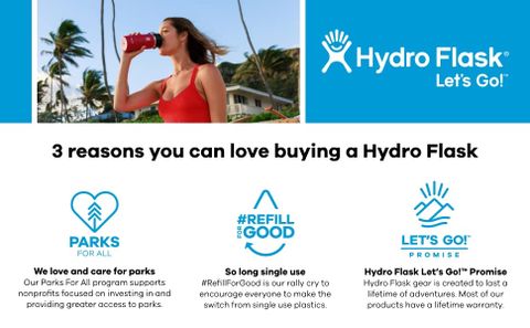 [Mỹ] Bình giữ nhiệt Hydro Flask miệng tiêu chuẩn nắp ống hút linh hoạt.