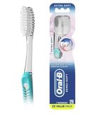 Bàn chải đánh răng siêu mềm bảo vệ răng và nướu Oral-B, vỉ 2 chiếc [Mỹ]