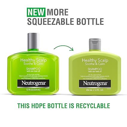 [Mỹ] Dầu gội và xả tinh dầu trà cân bằng độ PH cho da đầu khô Neutrogena 354 mL