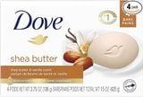 Xà bông cục từ bơ hạt mỡ Dove Beauty Purely Pampering Shea Butter lốc [Mỹ]