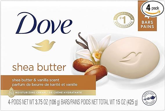 Xà bông cục từ bơ hạt mỡ Dove Beauty Purely Pampering Shea Butter lốc [Mỹ]