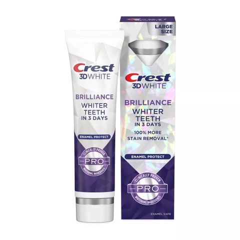 Kem đánh răng trắng sáng Crest 3D White Brilliance Luminous Purple 110g [Mỹ]