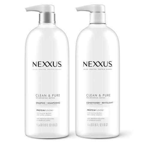 Dầu gội và xả chuẩn salon Mỹ Nexxus Clean and Pure dành cho tóc hư tổn 1L [Mỹ]